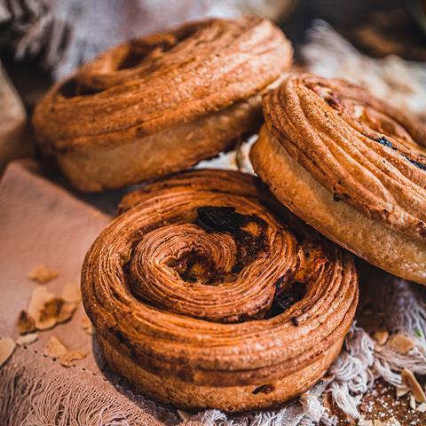 Cinnamon swirls made by Bedruthan Bakery