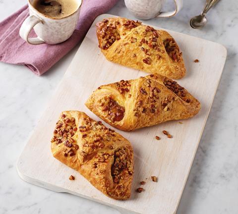 Delifrance's Salted Caramel & Pecan Open Croissant