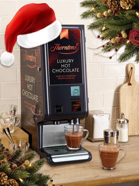Thorntons hot chocolate machine high res image