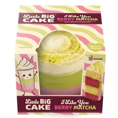 Finsbury Little Big Cake matcha strawberry in packaging