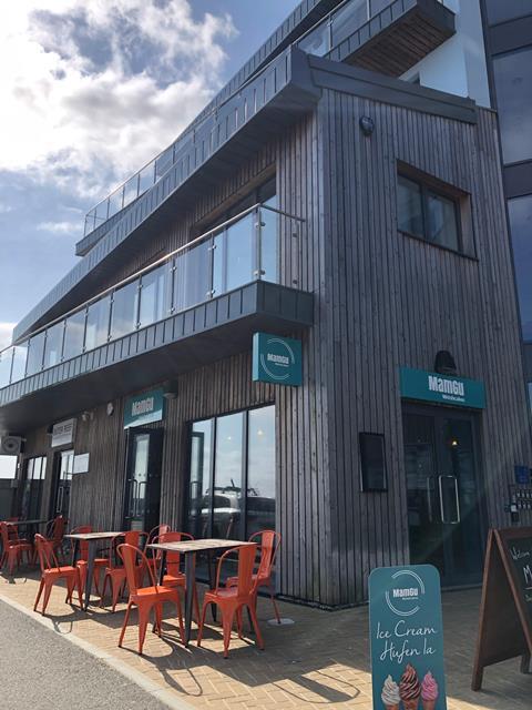 MamGu Welshcakes' new cafe in Saundersfoot harbour.