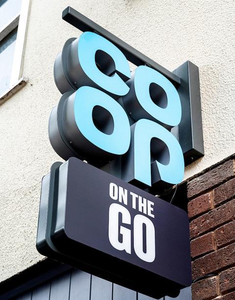 Co-Op - New On The Go shop in Solihull sign
