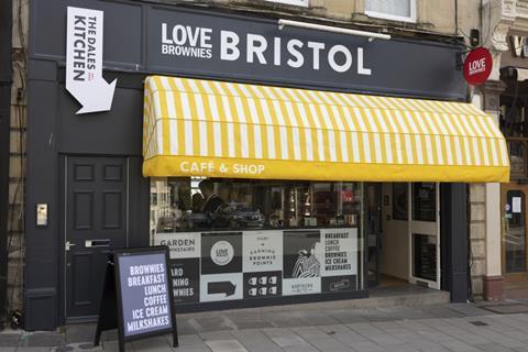 Love Brownies shop in Bristol