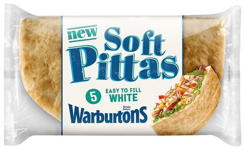 Warburtons Soft Pittas White