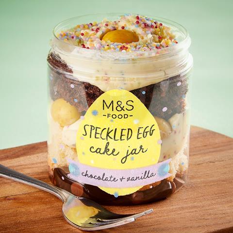 M&S Speckled Egg Cake Jar