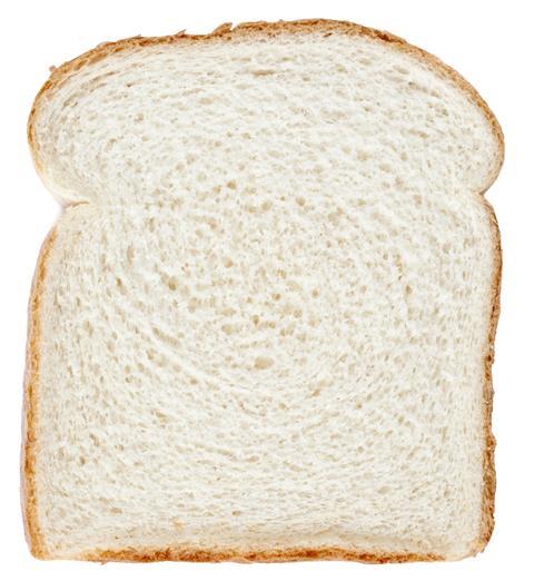 Slice of white bread