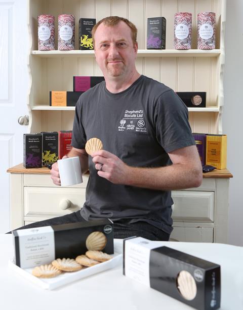 James Shepherd, founder of North Wales bakery Shepherd's Biscuits