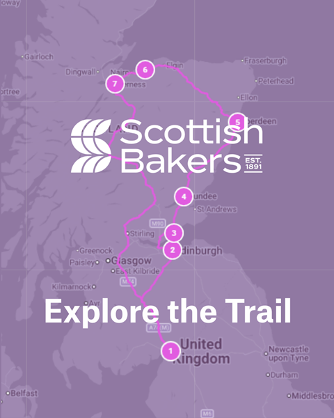 Scottish Bakers - Interactive Bakery Trail map