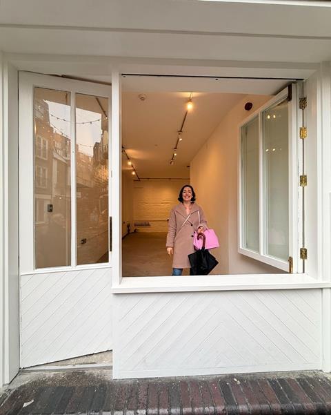 Sourdough Sophia - Co-founder Sophia Handschuh stands inside the next shop at Neal's Yard in Covent Garden, London