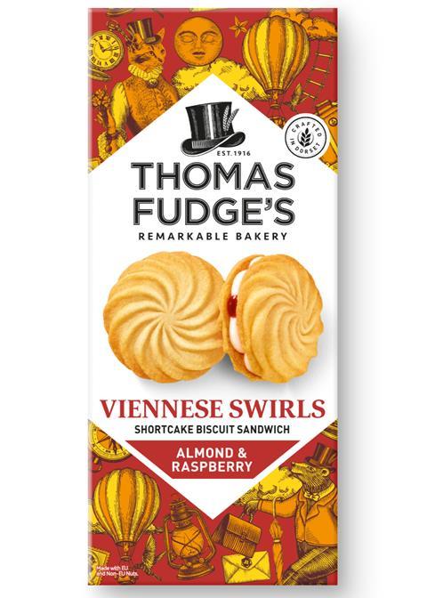 Fox's Burton's Companies - Thomas Fudge's Almond & Raspberry Viennese Swirls - 1125x1800
