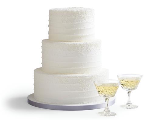 Snowfall Wedding Cake - The Hummingbird Bakery