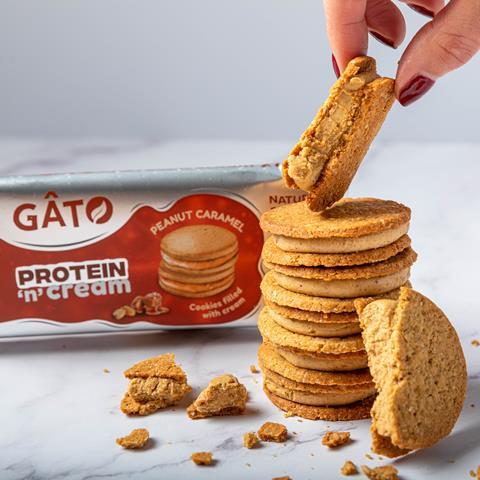 Gato Protein 'n' Cream Peanut Caramel biscuits