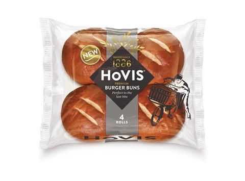 Hovis Burger Buns in packaging