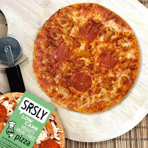 SRSLY Low Carb Mighty Meat-Free Pizza