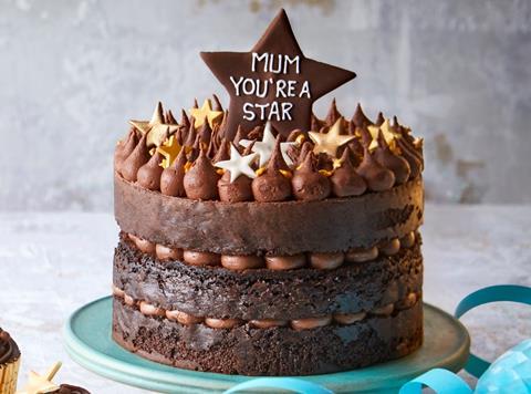 Waitrose chocolate star cake
