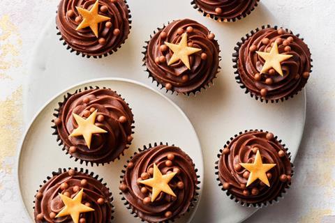 Waitrose star cupcakes