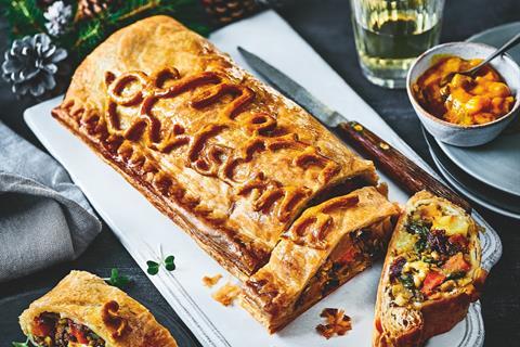 Golden Vegetable Festive Roll in M&S' Christmas range