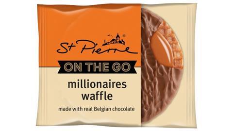 St Pierre rolls out caramel and chocolate waffle