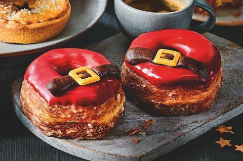 M&S Santa Yumnuts are a cross between doughnuts and yum yums