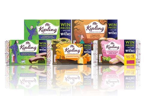 The Mr Kipling Halloween range is an extension of its Roald Dahl collaboration