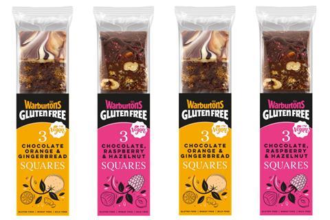 Warburtons gluten free cake squares