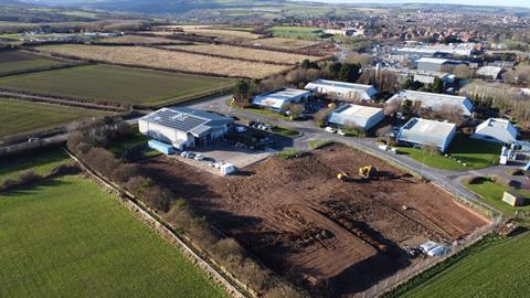 Aerial shot of the Enterprise Way site