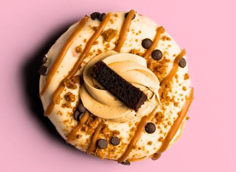 Caramel Brownie doughnut from Planet Doughnut