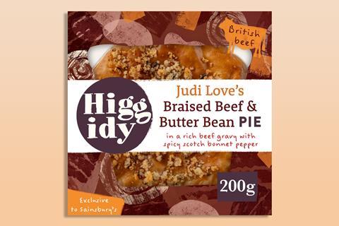 Higgidy - Judi Love's Braised Beef and Butter Bean Pie pack shot  2100x1400
