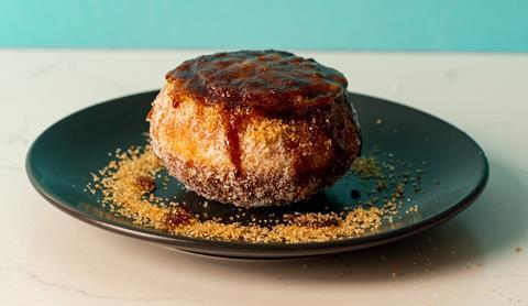 Bread Ahead creme brulee doughnut
