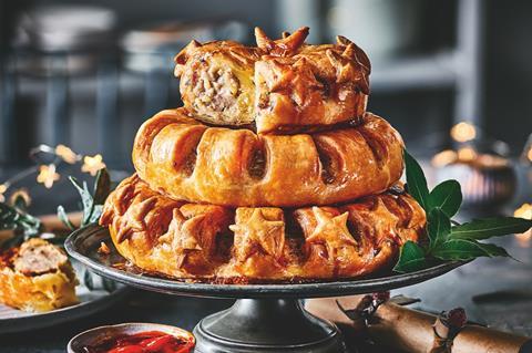 M&S Sausage Roll Garland