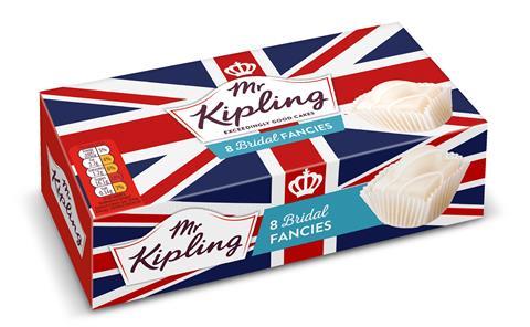Bridal Fancies in packaging with the Union Jack on