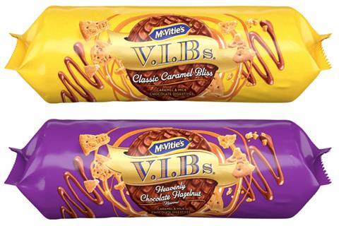 McVitie's VIBs Classic Caramel Bliss and Heavenly Chocolate Hazelnut