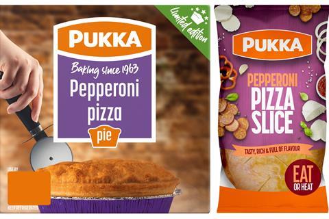 Pukka pizza pie and slice