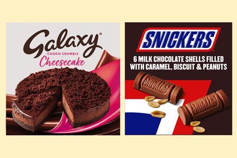 Iceland new products Snickers and Mars desserts