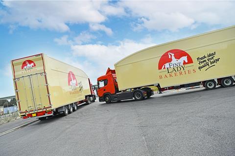 Fine Lady Bakeries new double deck trailers