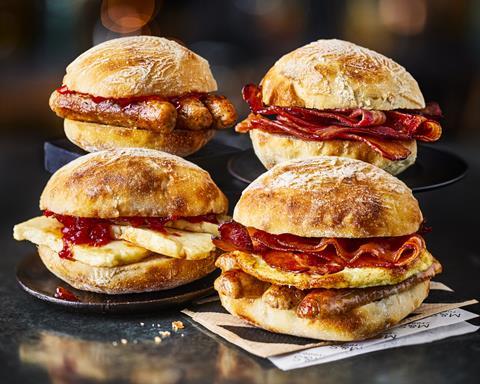 M&S Cafe Breakfast rolls
