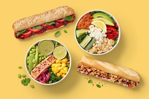 Pret spring baguettes and salads