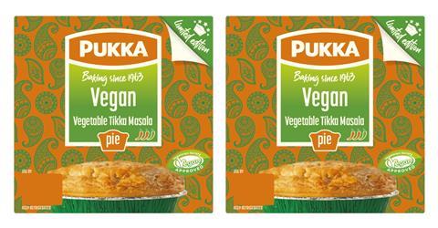 Pukka vegan vegetable masala pie