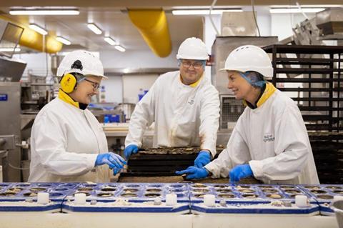 Vale of Mowbray staff in the factory