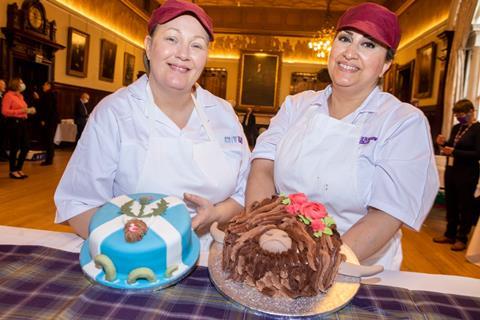 scottish flag cake