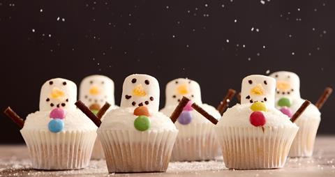Coconut Snowman Cupcakes resized