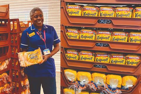 Kingsmill loaves donated to Lewisham Hospital by Allied Bakeries