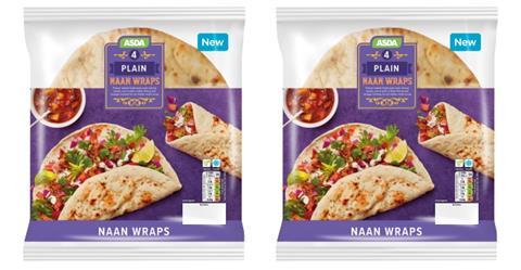 Asda naan wraps