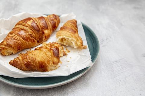 Croissants on a plate