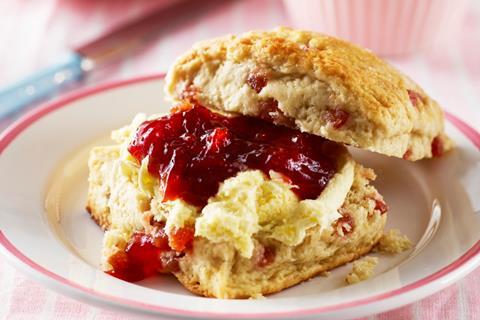 Strawberry & Clotted Cream Scones