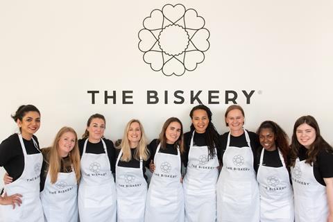 The Biskery team - women in white aprons