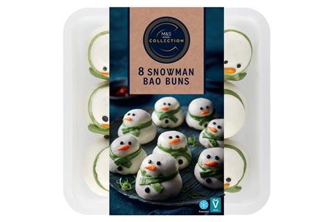 M&S - Snowman Bao Buns packshot - 2100x1400