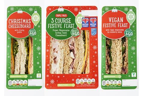 Lidl festive sandwiches