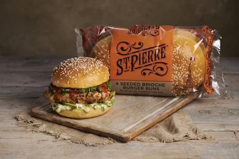 St Pierre seeded burger bun