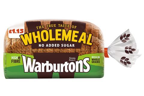 Warburtons wholemeal loaf